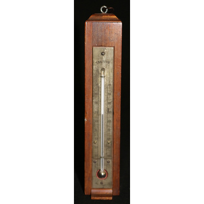 SLM 9173 - Termometer, lackerat trä, från Ökna säteri i Bogsta socken