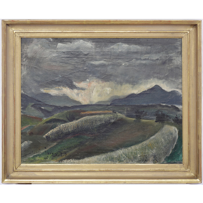 SLM 28005 - Oljemålning, landskap av Martin Åberg 1922