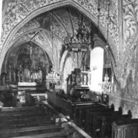 SLM A24-326 - Predikstol och altaret väggmålningar i Vadsbro kyrka