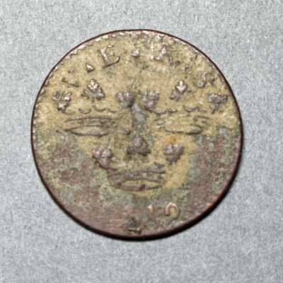 SLM 16277 - Mynt, 1 öre kopparmynt 1719, Ulrika Eleonora