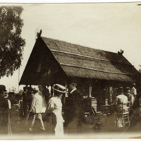 SLM P07-2445 - Marknadsstånd vid marknaden på Schedewij år 1909