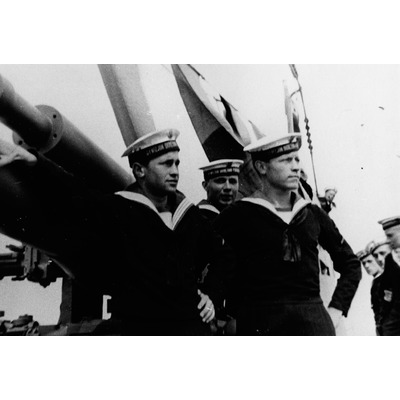 SLM P07-1938 - Polska marinsoldater på ubåten Rys, Vaxholm 1939