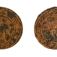 SLM 15580 - Mynt, 1/2 öre kopparmynt, fyrk, 1629, Gustav II Adolf