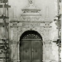 SLM M021449 - Sydvästra portalen på S:t Nikolai kyrka