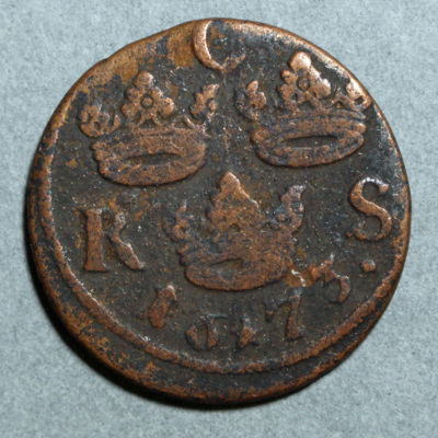 SLM 16865 - Mynt, 1/6 öre kopparmynt 1673, Karl XI