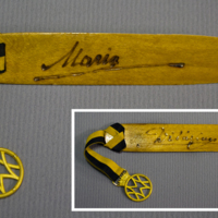 SLM 12487 1 - Papperskniv med signatur från prins Wilhelm och Maria Pavlovna 1909
