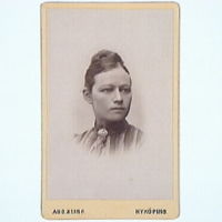 SLM M000410 - Amanda Engvall (f. Axelsson), 1860-tal
