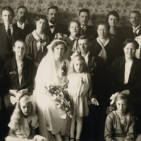 SLM P11-058 - Olle och Agda Nilssons bröllop i Betlehem, Björkvik år 1928