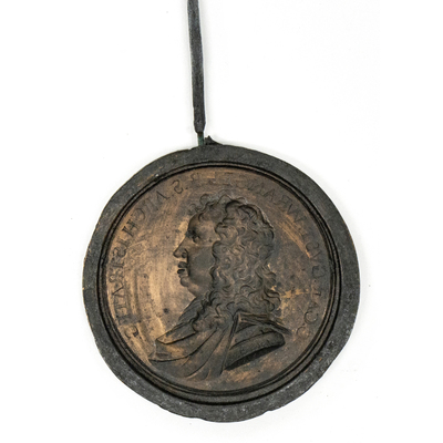 SLM 13982-8 - Medaljunderlag, kopparmatris avsedd för galvanoplastisk reproduktion