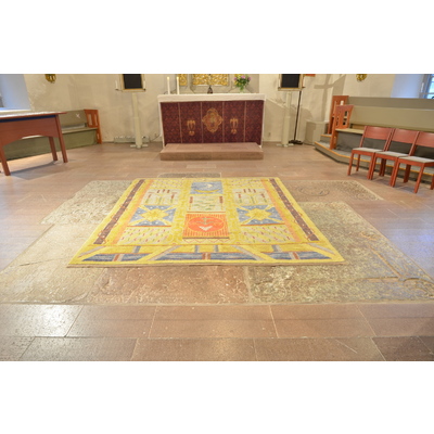 SLM D2021-0033 - Trosa stads kyrka, gravhällar i koret