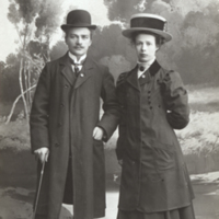 Hanna och Karl Lundahl med fosterdottern Aina, Stjärnhov