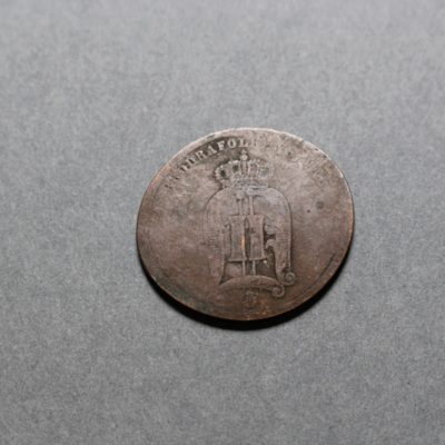 SLM 16737 - Mynt, 2 öre bronsmynt typ I, Oscar II