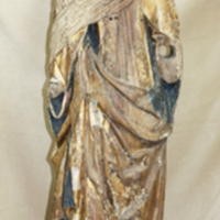 SLM 19007 - Skulptur av trä, Maria Magdalena, tidigare felaktigt kallad S:a Anna