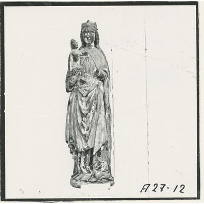 SLM A27-12 - Träskulptur, Maria och Jesusbarnet, Aspö kyrka