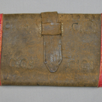 SLM 5530 - Plånbok som tillhört Carl Johan Gabrielsson f. 1838, Hjälmviksstugan
