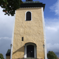 SLM D10-862 - Vagnhärads kyrka, tornets västfasad. Slutbesiktning.