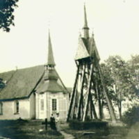 SLM M016833 - Sköldinge kyrka och klockstapel