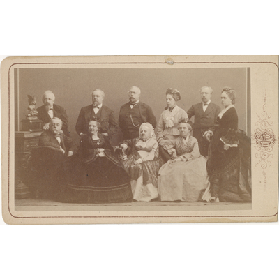 SLM M000742 - Familjen Lewenhaupt på Claestorp år 1872