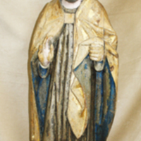 SLM 19004 - Skulptur föreställande påve, ca 1500
