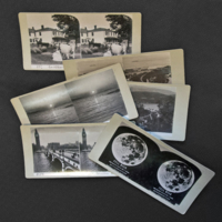 SLM 15548 1-6 - Stereoskopbilder med motiv från Norge, England och USA