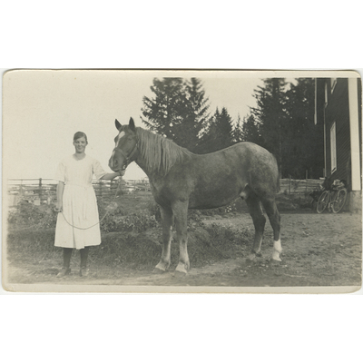 SLM P2022-0565 - Kvinna och häst