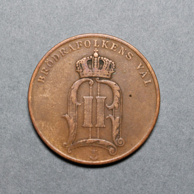 SLM 8382 - Mynt, 5 öre bronsmynt 1900, Oscar II