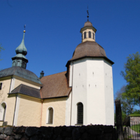 SLM D11-004 - Bälinge kyrka, exteriör från sydost.