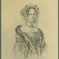 SLM 36574 - Teckning, möjligtvis Gwendolen Fleetwoods farmor Sofie Rudbeck (1830-1901)