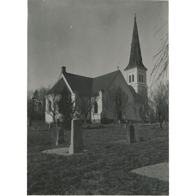 SLM M004973 - Björkviks kyrka byggdes 1872-75 efter ritningar av Per Ulrik Stenhammar.