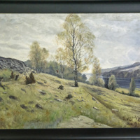 SLM 23245 - Oljemålning, landskap av E. Lundmark
