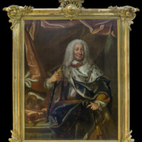 SLM 1225 - Oljemålning, porträtt av Fredrik I, troligen 1700-talets mitt