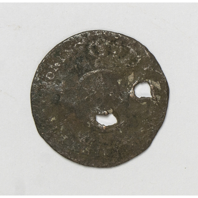 SLM 59477 19 - Mynt av koppar, 1/4 skilling 1821, Karl XIV Johan, från Strängnäs
