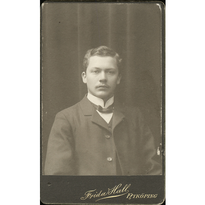 SLM P2017-0560 - Visitkort, möbelsnickare Albert Karlsson (1880-1955) i Nyköping