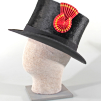 SLM 12198 1 - Hatt som tillhört Johan Hilmer Johansson f. 1872, kusk på Rockelstad