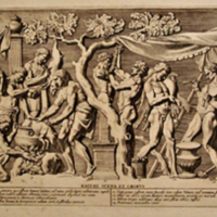 SLM 8517 24 - Kopparstick av Pietro Sancti Bartoli, skulpturer och monument i Rom 1693