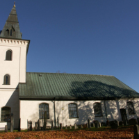 SLM D09-588 - Mellösa kyrka, exteriör sydfasad från söder.