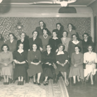 SLM P2015-954 - Astrids konfirmationskamrater, 1950-tal