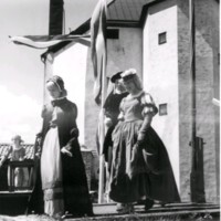 SLM M030859 - Midsommarfesten på Nyköpingshus, 1960-tal