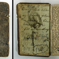 SLM 37250 - Psalmbok inbunden i skinn, 1800-tal