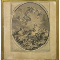 SLM 3527 - Kopparstick, mytologiskt motiv efter Rubens, gravyr av J. Daullé, 1779