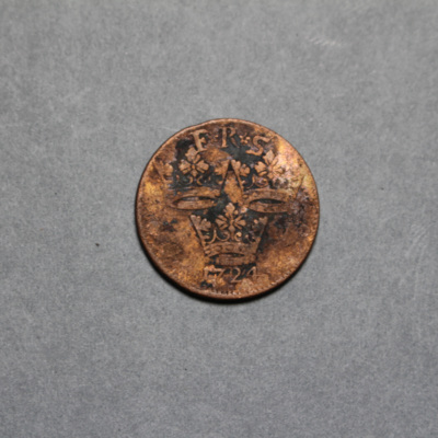 SLM 16900 - Mynt, 1 öre kopparmynt 1724, Fredrik I