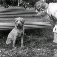 SLM M033167 - Bernhard Österman med sin hund 1927