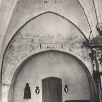 SLM A24-37 - Trosa landsförsamlings kyrka, valvmålning, foto1942
