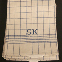 SLM 31477 1-5 - Fem handdukar märkta SK, 