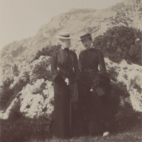 SLM P09-1953 - Cecilia Falkenberg (senare af Klercker) och Lita P. Anacapri, Capri år 1903