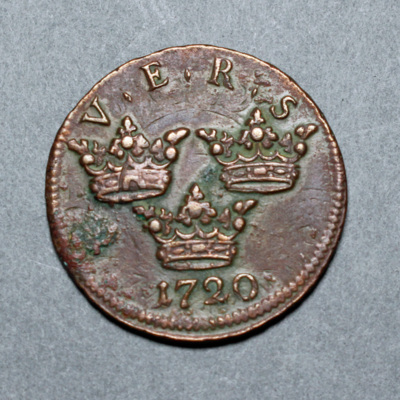 SLM 16329 - Mynt, 1 öre kopparmynt 1720, Ulrika Eleonora