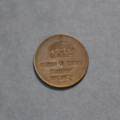 SLM 16783 - Mynt, 5 öre bronsmynt typ I 1955, Gustav VI Adolf