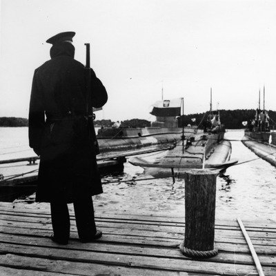 SLM P07-1928 - Svensk bevakning av polska ubåtarna Rys och Sep, Vaxholm 1939
