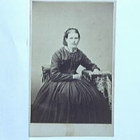 SLM M000778 - Fru Anna Charlotta Maria Petersson (1834-1869). Foto 1860-tal