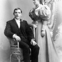 SLM P07-2542 - Artur Nyqvist utvandrad 1905, med hustrun Minnie f. Brostedt